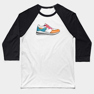 Cute Retro Sneaker with Cool Colors Baseball T-Shirt